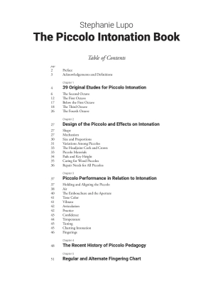 The Piccolo Intonation Book - Lupo - Piccolo - Book