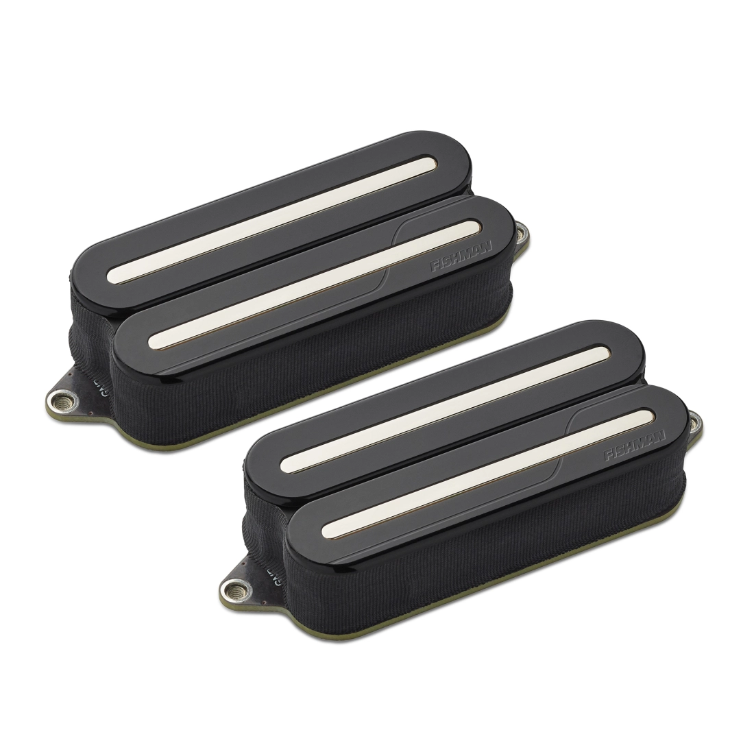 Fluence Open Core Modern 7-String Humbucker Pickup Set - Black with Nickel Blades