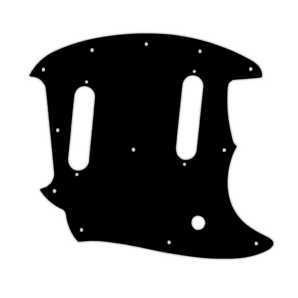 Custom Pickguard for Fender American Performer Mustang - Black