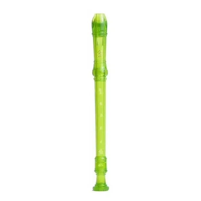 Soprano Recorder, German Fingering - Transparent Green