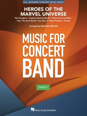 Hal Leonard - Heroes of the Marvel Universe - Brown - Concert Band - Gr. 3