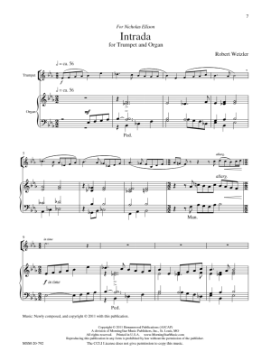 Four Pieces for Trumpet and Organ - Wetzler - Trumpet/Organ - Book