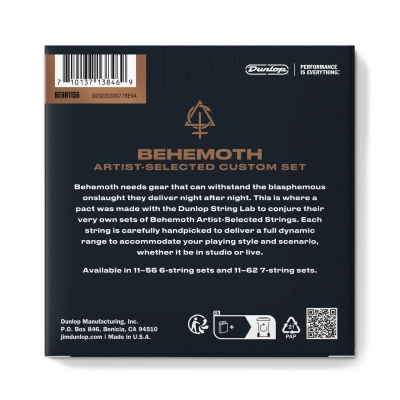 Behemoth Artist-Selected Custom Guitar Strings (11-56)