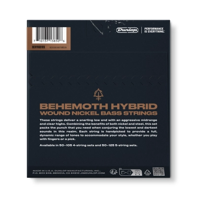 Behemoth Hybrid Wound Nickel Bass Strings (50-105)