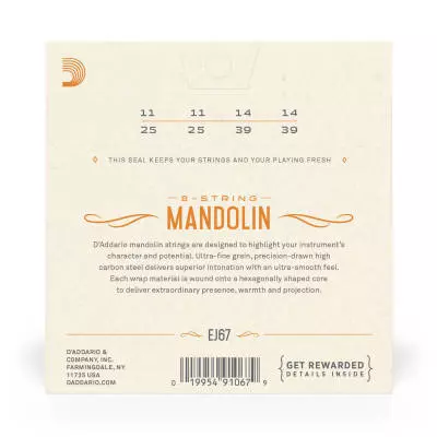 EJ67 - Nickel Mandolin Strings Medium 11-39