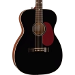 Nick 13 Outlaw Heart Signature Grand Concert Acoustic Guitar - Black