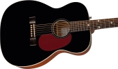 Nick 13 Outlaw Heart Signature Grand Concert Acoustic Guitar - Black