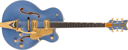 Falcon Hollow Body with String-Thru Bigsby and Gold Hardware, Ebony Fingerboard - Cerulean Smoke