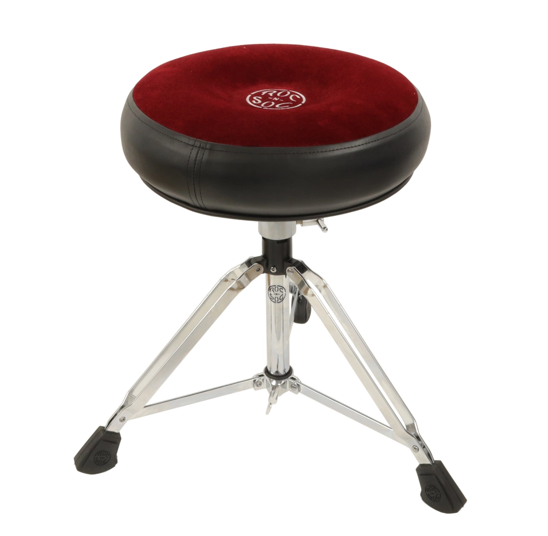 Manual Spindle Round Seat Drum Throne - Red