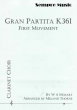 Sempre Music - Gran Partita K361, First Movement - Mozart\/Thorne - Clarinet Choir - Score\/Parts