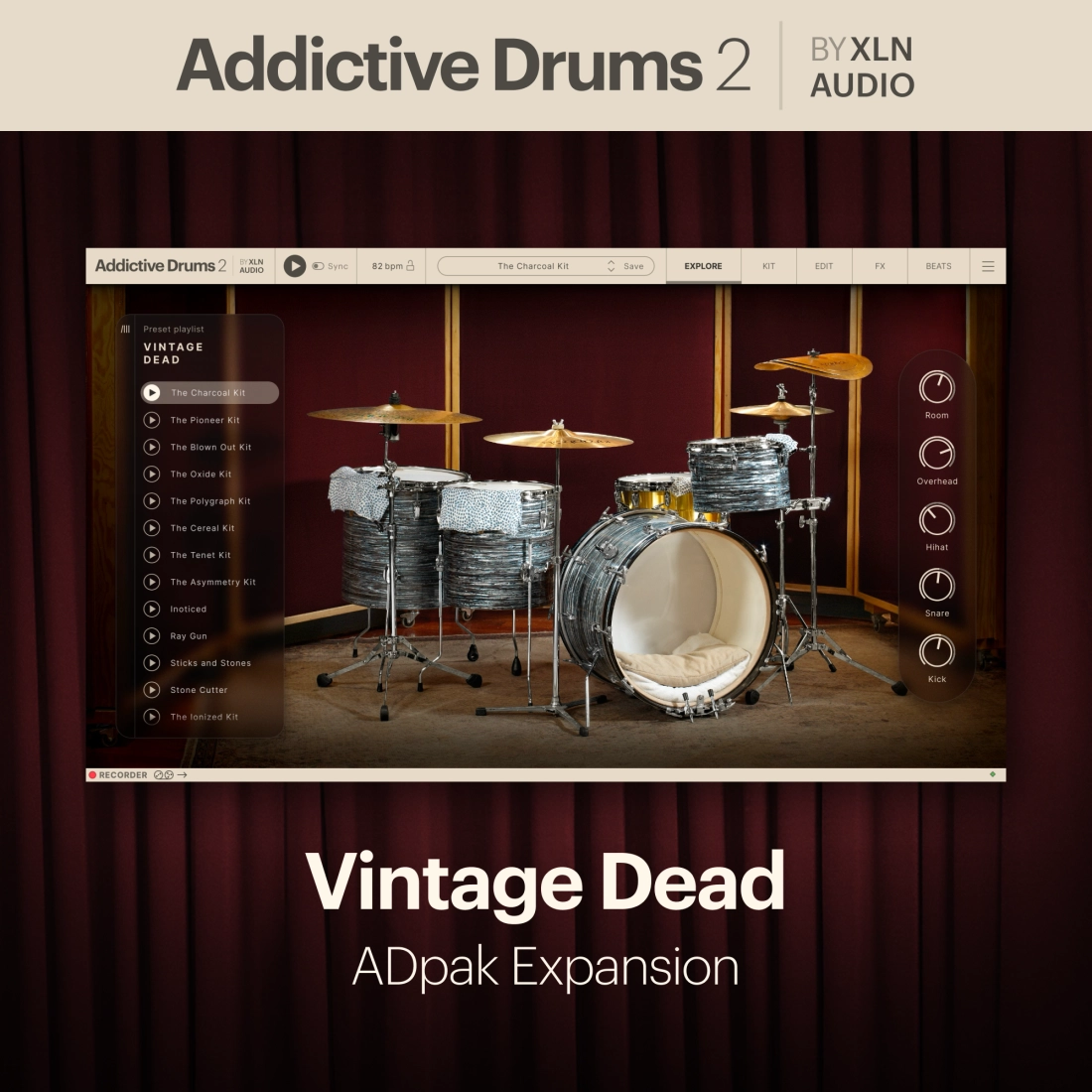 Vintage Dead - ADpak for Addictive Drums 2