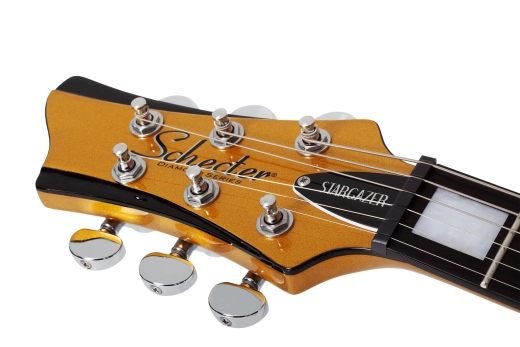 Stargazer-6 Vibrato Electric Guitar - Metallic Gold (Left Handed)