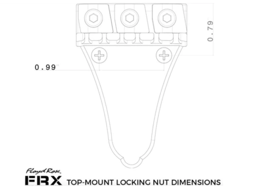 FRX Top Mount Locking Nut - Black