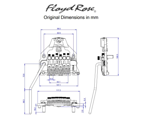 FRX Tremolo System - Chrome