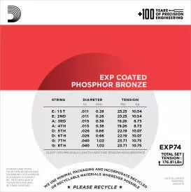 EXP74 - Mandolin Phosphor Bronze Coated Medium 11-40