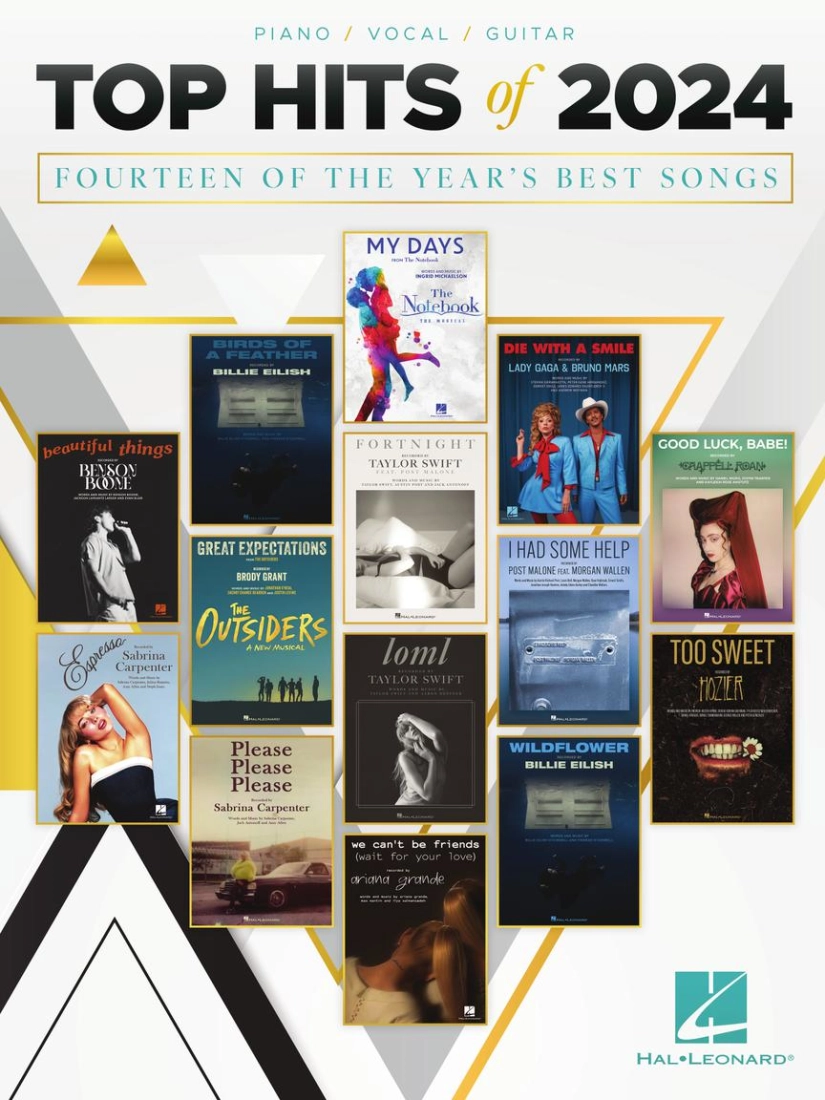 Top Hits of 2024 - Piano/Vocal/Guitar - Book