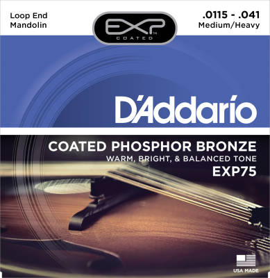 EXP75 - Mandolin Phosphor Bronze Coated Med/Hvy 11-40