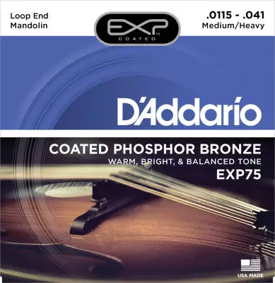 DAddario - EXP75 - Mandolin Phosphor Bronze Coated Med/Hvy 11-40