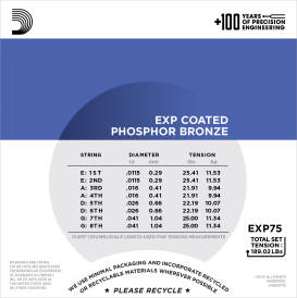 EXP75 - Mandolin Phosphor Bronze Coated Med/Hvy 11-40