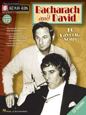 Bacharach and David: Jazz Play-Along Volume 123 - Book/CD