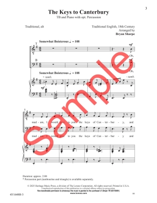 Simply TB: Concert Repertoire for TB Choirs - Book (Reproducible)