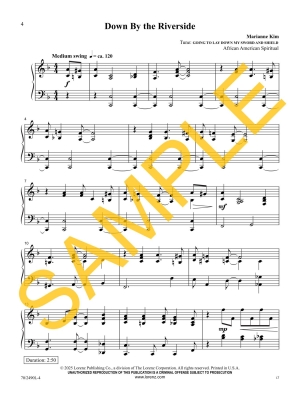 Down By the Riverside: Spirituals Arranged in a Jazz Style - Kim - Piano - Book