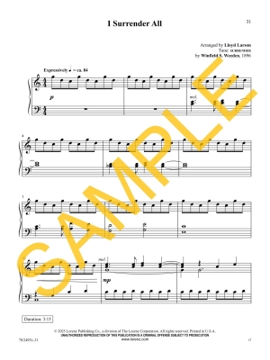 I Have Decided: Hymns of Invitation for Solo Piano - Larson - Piano - Book
