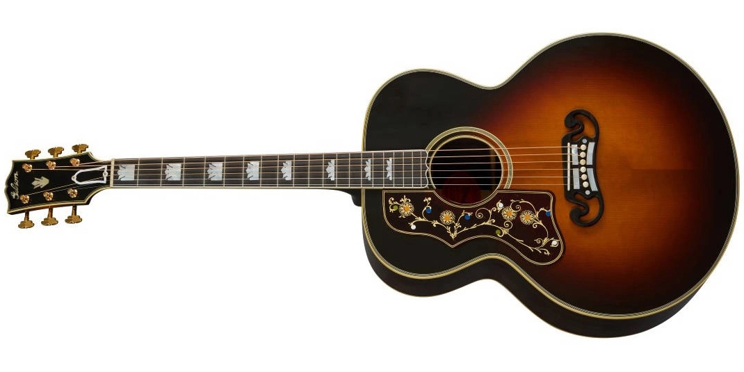 Pre-war SJ-200 Rosewood Acoustic Guitar with Hardshell Case - Vintage Sunburst (Left Handed)