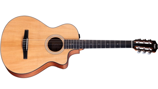 Taylor Guitars - 112ce-N Nylon Grand Concert Sapele/Spruce Acoustic/Electric Guitar with Gig Bag