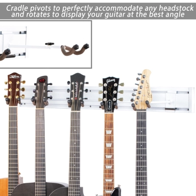 Multi-Guitar Wall Rack - White