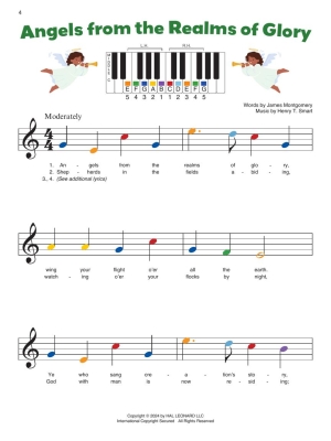 Piano-by-Color: Christmas Carols - Piano - Book