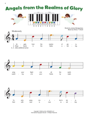 Piano-by-Color: Christmas Carols - Piano - Book