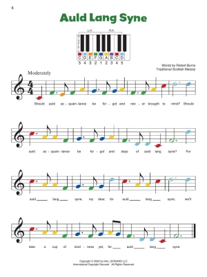 Piano-by-Color: Christmas Carols - Piano - Book