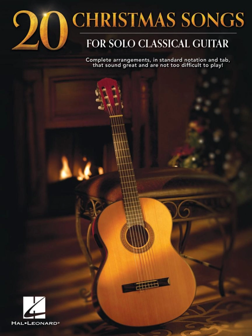 20 Christmas Songs for Solo Classical Guitar - Classical Guitar TAB - Book