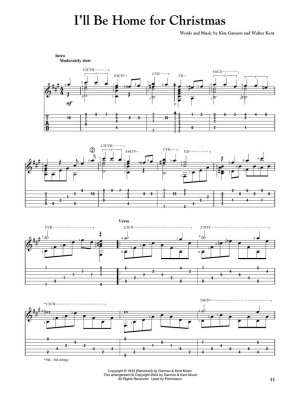 20 Christmas Songs for Solo Classical Guitar - Classical Guitar TAB - Book