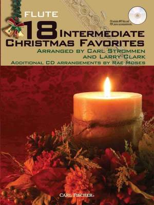 Carl Fischer - 18 Intermediate Christmas Favorites - Strommen/Clark/Moses - Flute - Book/CD