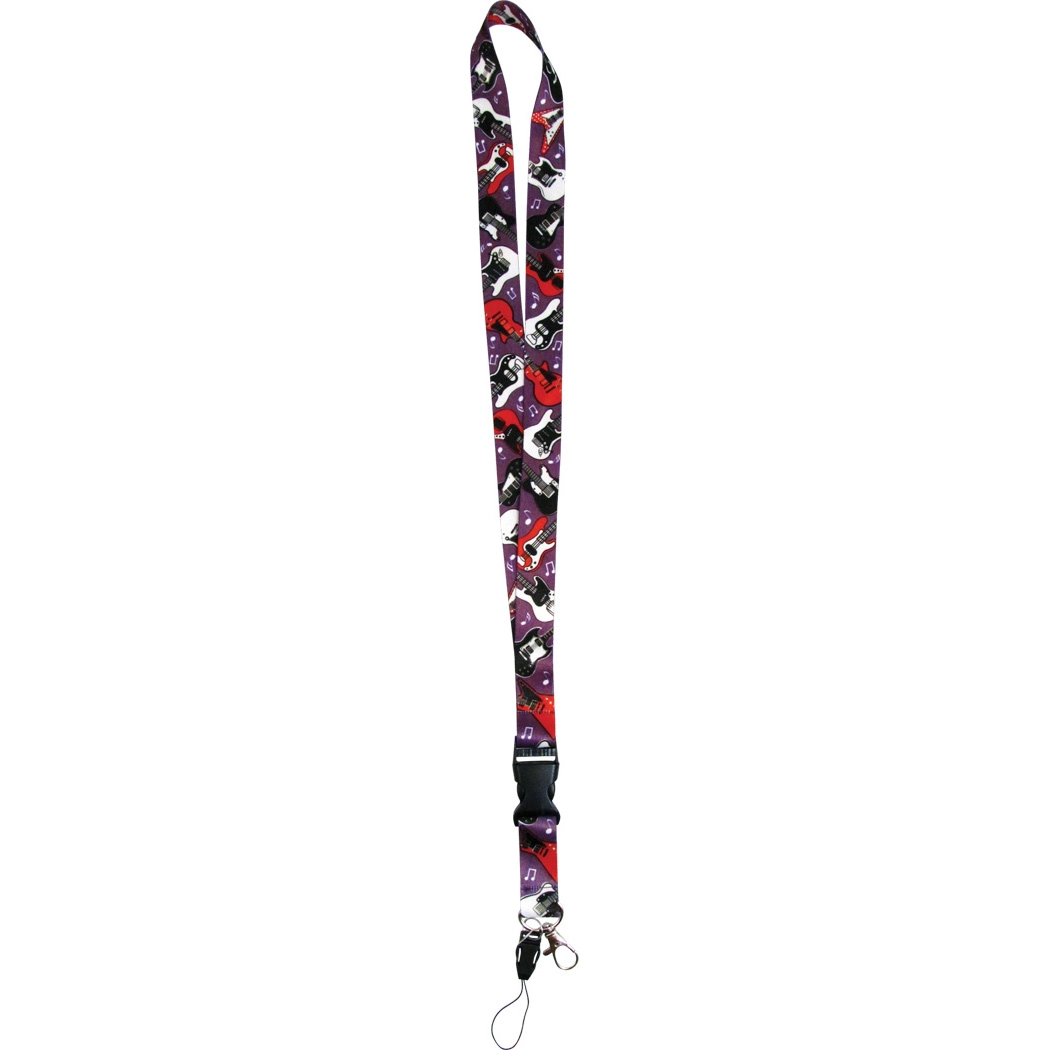 Guitar Lanyard - Purple/Red