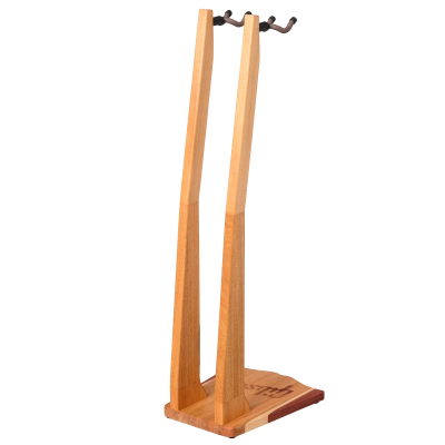 Handcrafted Doubleneck Wooden Guitar Stand