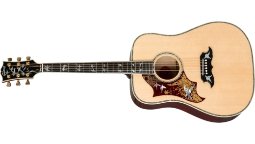 Gibson - Doves In Flight Acoustic Guitar with Hardshell Case - Antique Natural (Left Handed)