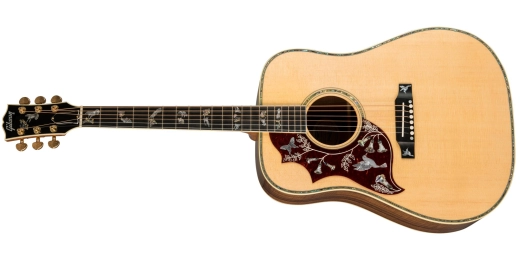 Gibson - Hummingbird Custom Acoustic Guitar with Hardshell Case - Antique Natural (Left Handed)