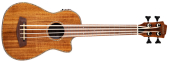"Denver - DUKEBA-ACACIA\/F Electric Bass Ukulele with Gigbag"