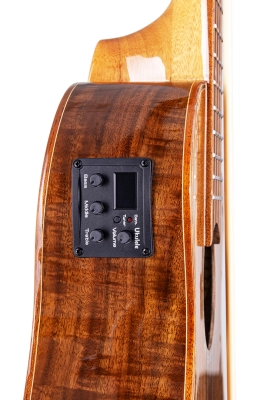 DUKEBA-ACACIA/F Electric Bass Ukulele with Gigbag