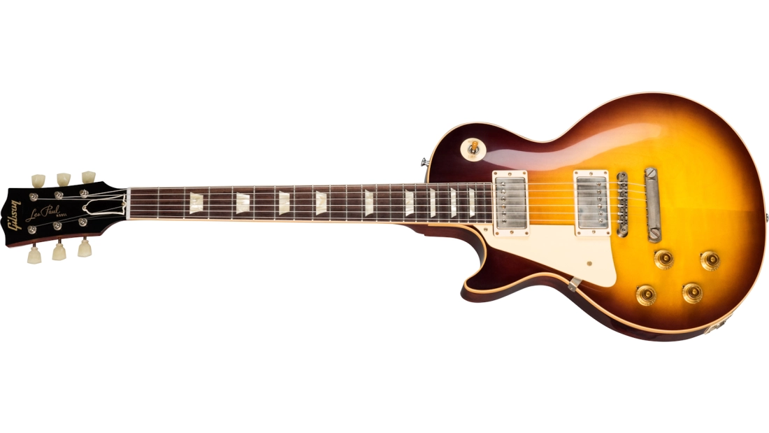 1958 Les Paul Standard VOS Reissue Electric Guitar with Hardshell Case - Bourbon Burst (Left Handed)