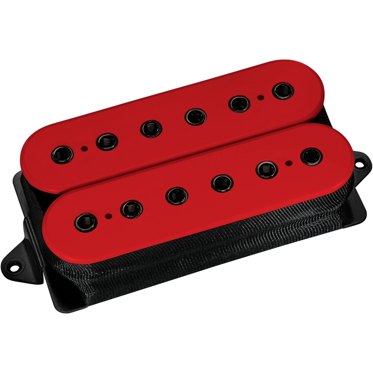 Evolution Steve Vai Signature Neck Pickup - Red with Black Poles