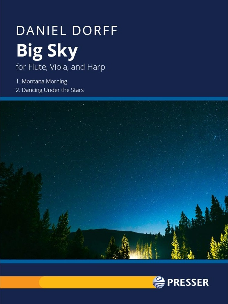 Big Sky - Dorff - Chamber Trio (Flute/Viola/Harp) - Score/Parts