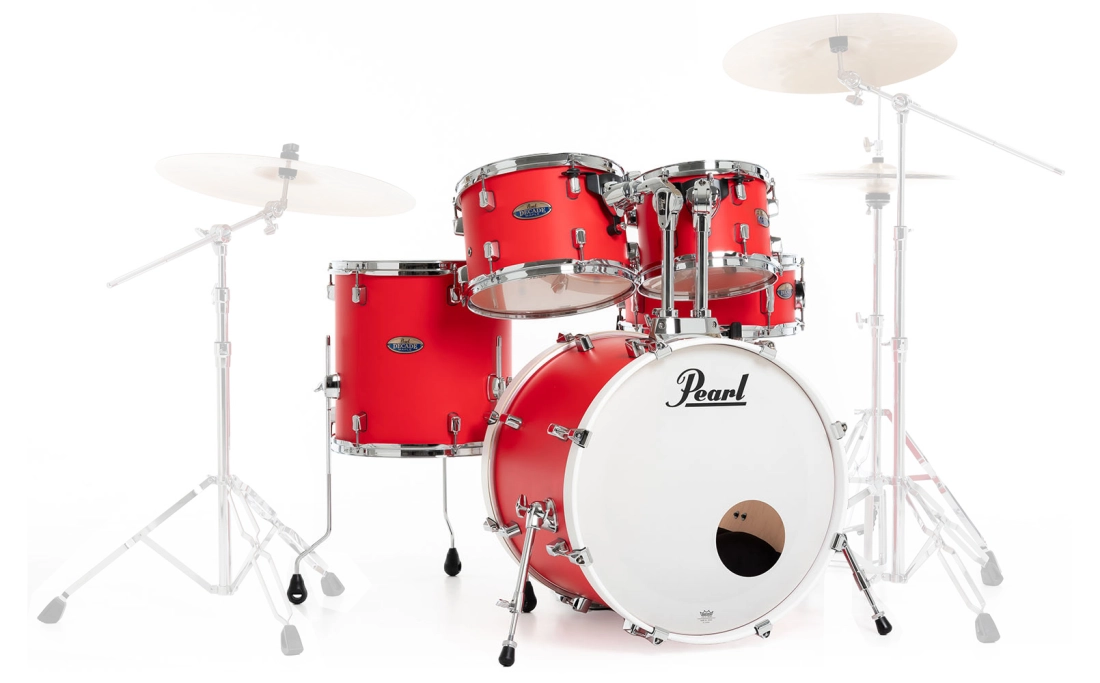 Decade Maple 5-Piece Shell Pack (22,10,12,16,SD) - Matte Racing Red