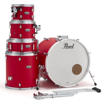 Decade Maple 5-Piece Shell Pack (22,10,12,16,SD) - Matte Racing Red