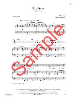 Simply SA: Concert Repertoire for SA Choirs - Book (Reproducible)