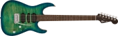 Charvel Guitars - MJ DK24 HSH 2PT W Mahogany with Flame Maple, Wenge Fingerboard - Caribbean Burst