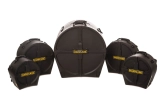 Hardcase - Drum Case Set for Rock\/Fusion Kits (22,10,12,14, 14SD) - Black
